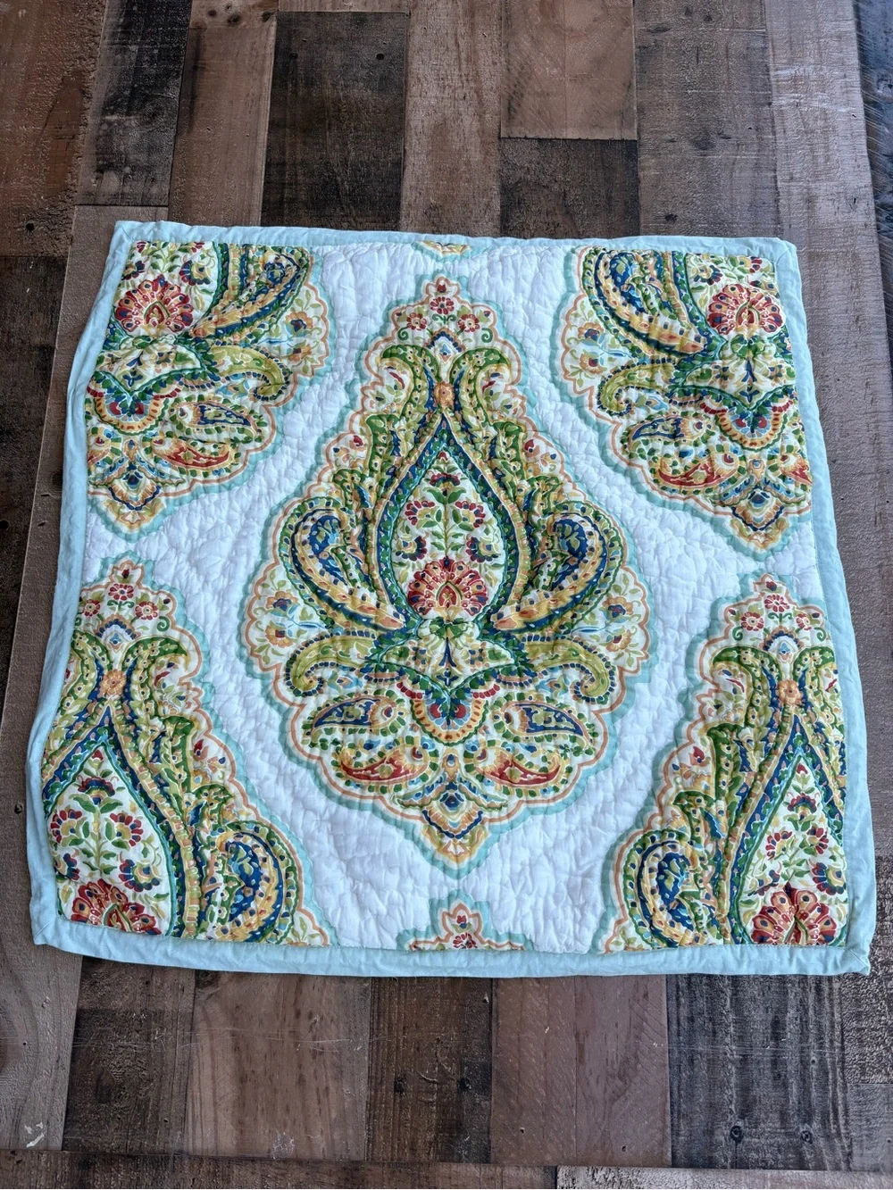 Pottery Barn Euro Sham Paisley 2013